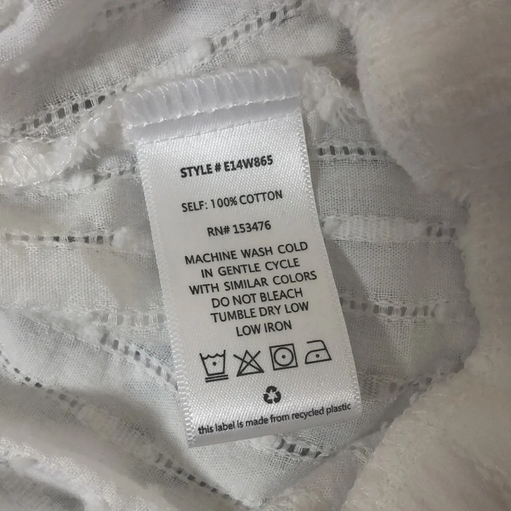 Roan + Ryan top white v-neck